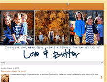 Tablet Screenshot of loveandbutterblog.com